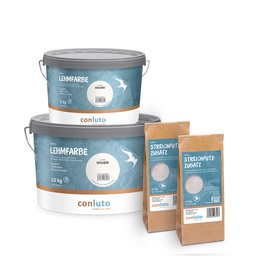 Conluto Brush applied clay plaster piece