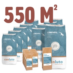 Conluto 550 m² lerfarve Enheder